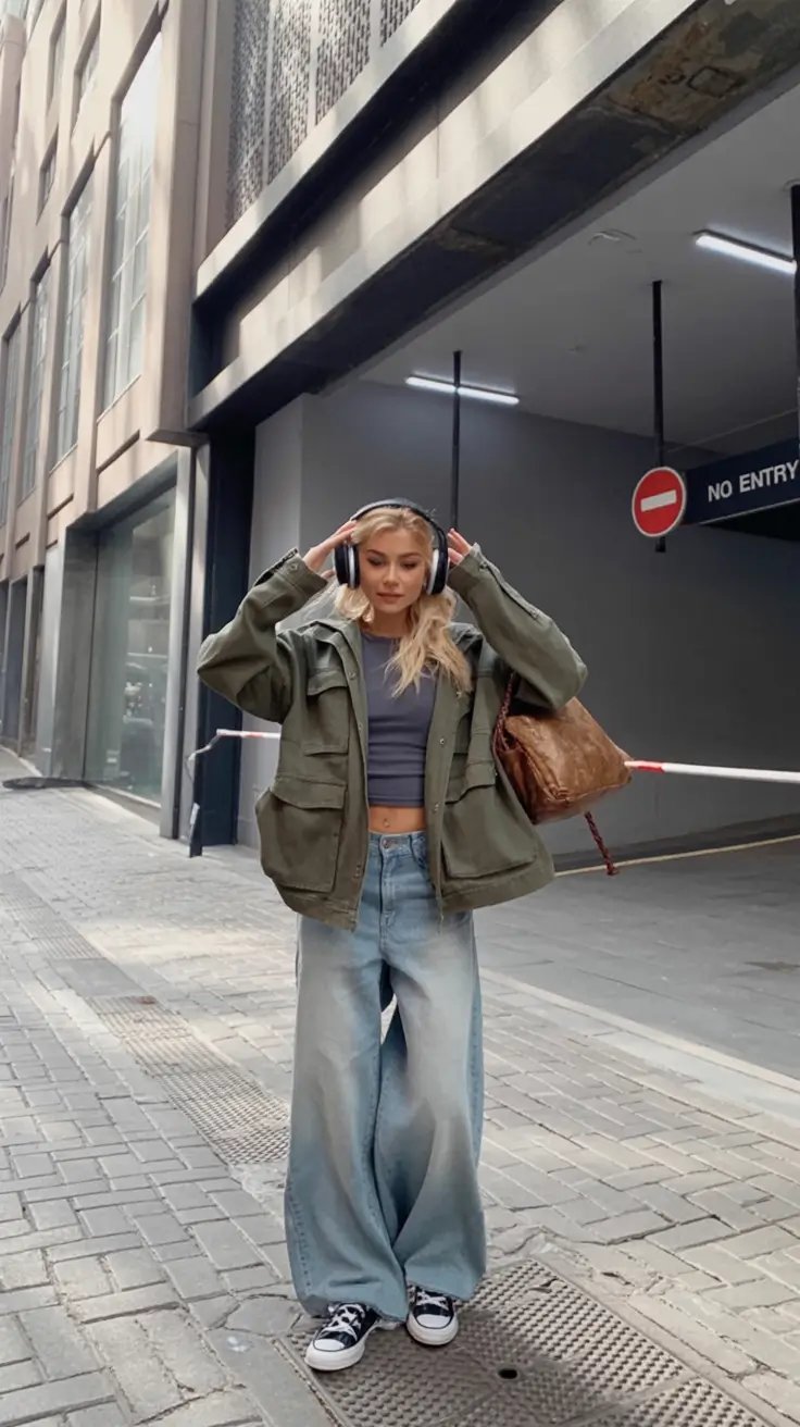 y2k outfits 2026 Urban Cargo Comfort & Soft-Street Cool