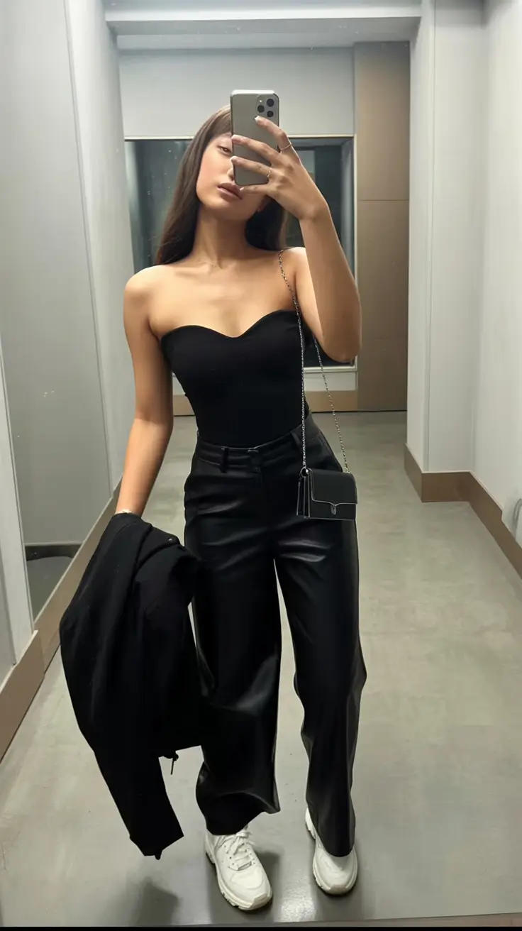 y2k outfits women Night-Out Minimalism with Sporty Confidence