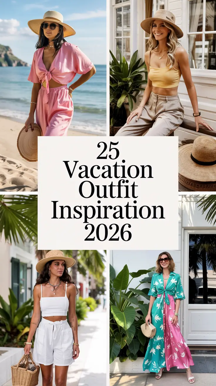 Vacation Outfit Inspiration 2026: Classy & Tropical Looks for Every Beach, City, and Escape