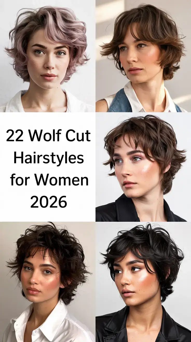 Wolf Cut Hairstyles for Women 2026 – Trendy, Layered, and Perfectly Effortless