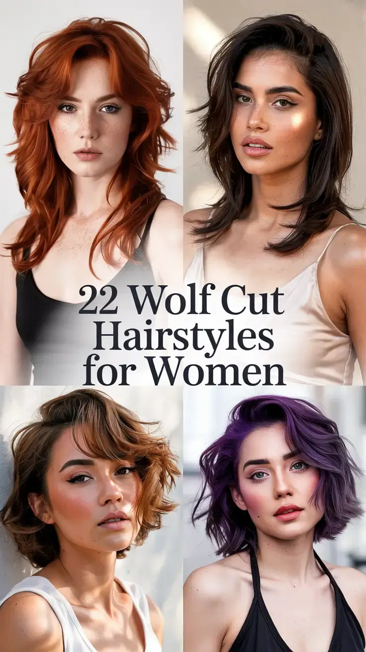 Wolf Cut Hairstyles for Women 2026 – Trendy, Layered, and Perfectly Effortless