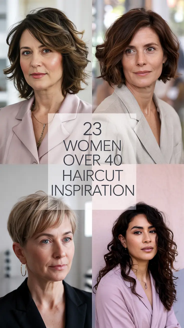 Women Over 40 Haircut Inspiration 2026 – Modern, Layered, and Flattering Haircuts to Try This Year