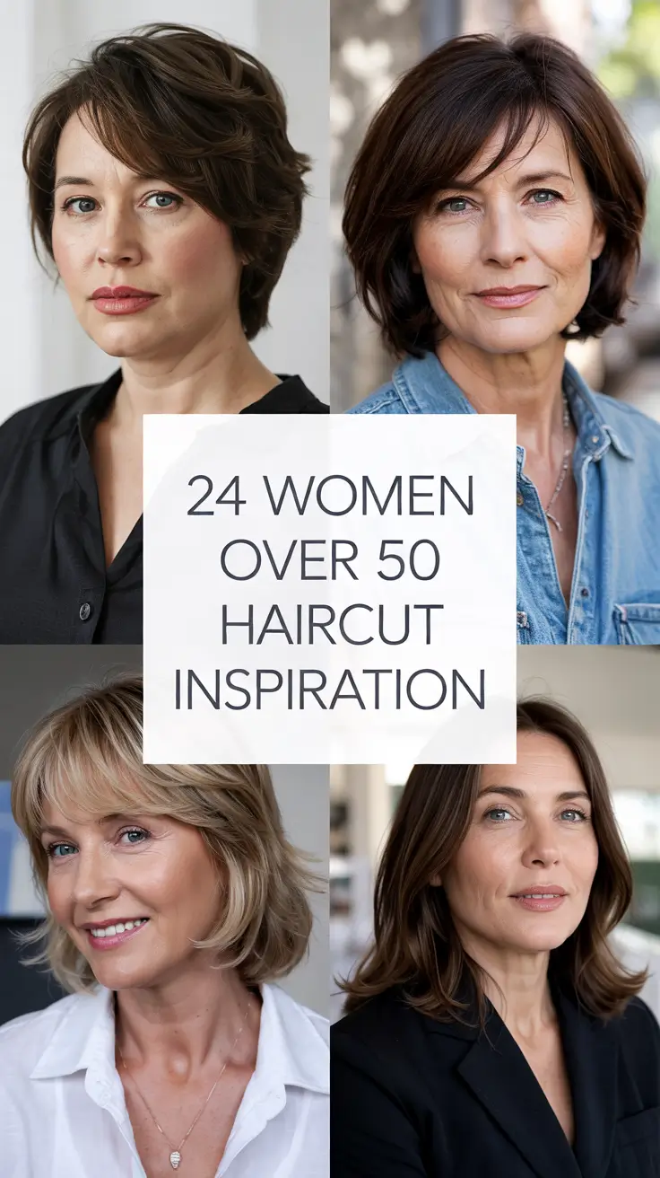 Women Over 50 Haircut Inspiration 2026 – Fresh, Chic, and Ageless Style Ideas