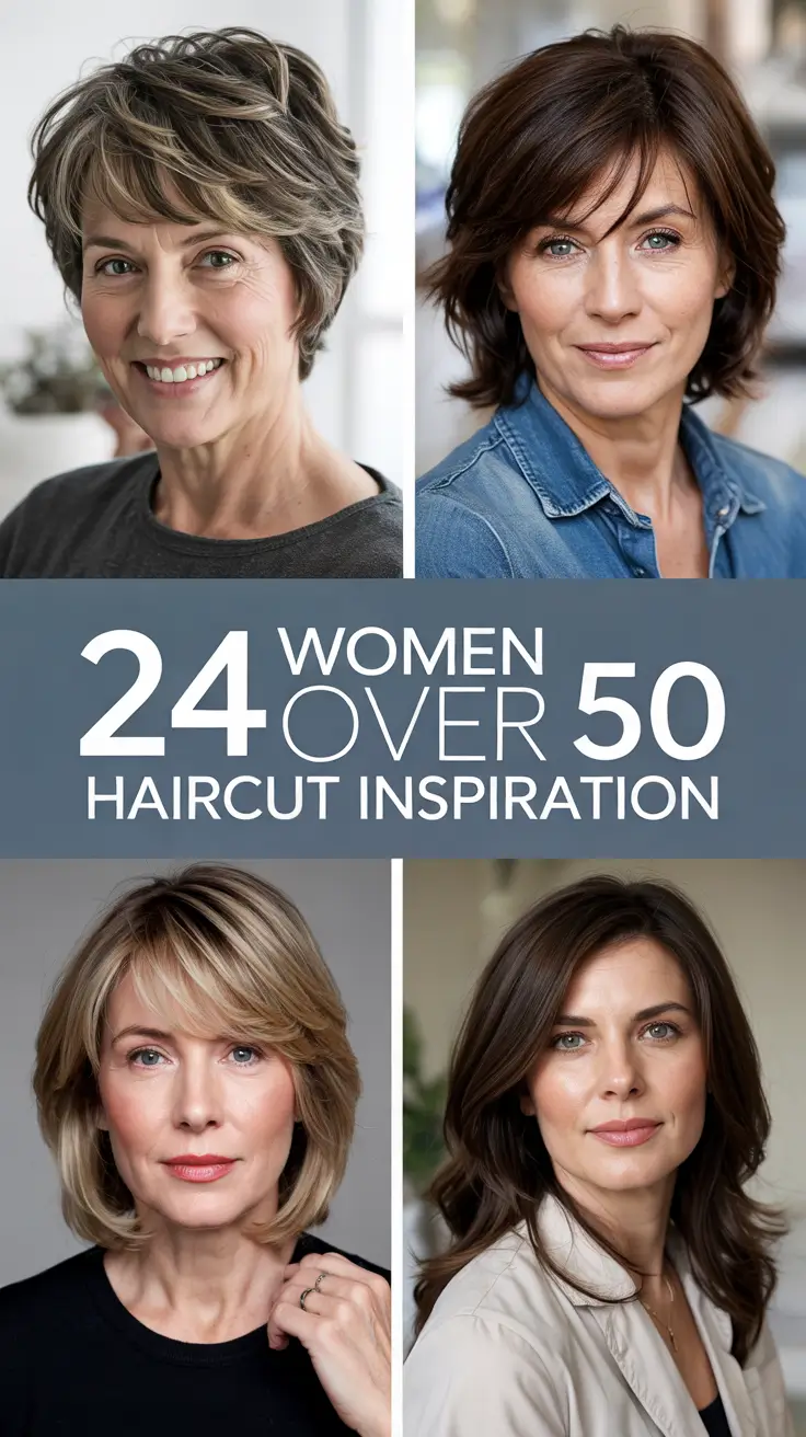 Women Over 50 Haircut Inspiration 2026 – Fresh, Chic, and Ageless Style Ideas