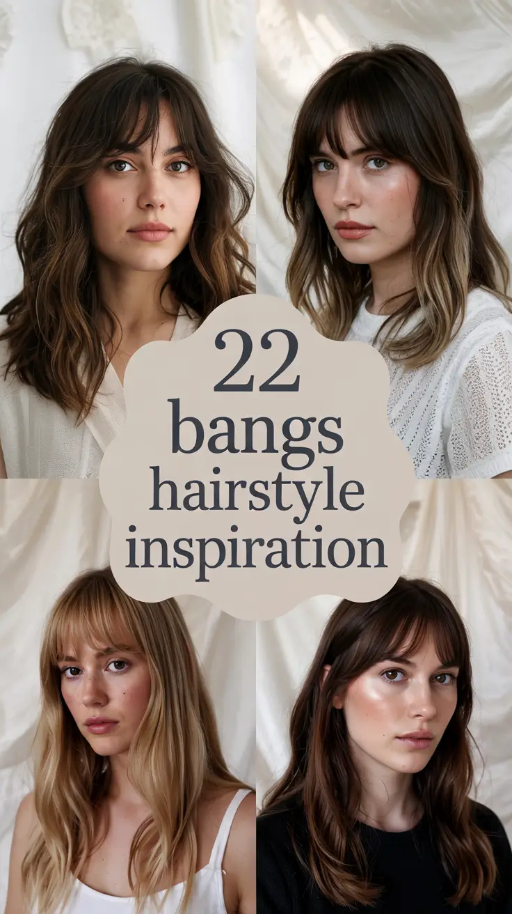Bangs Hairstyle Inspiration 2026 – Trendy Haircuts with Bangs and Layers for Every Face Shape