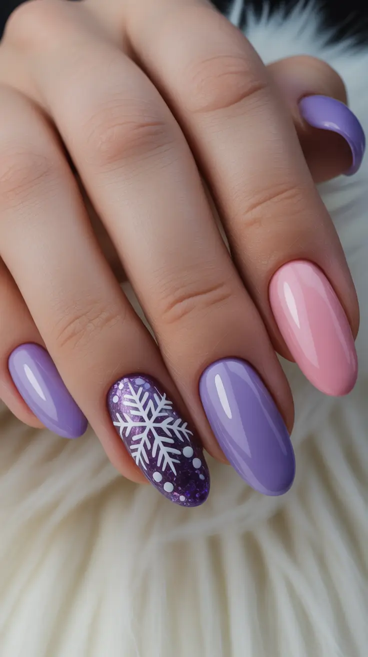 acrylic-nails-2026-Lavender-Candy-Winter-Mix