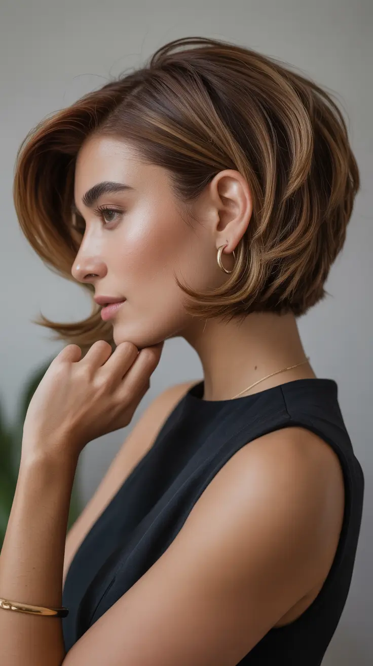 bob hairstyles Honey Caramel Soft Layers Bob