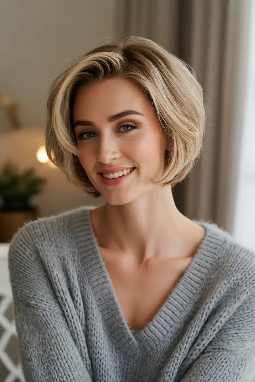 bob hairstyles Ash Blonde Textured Bob