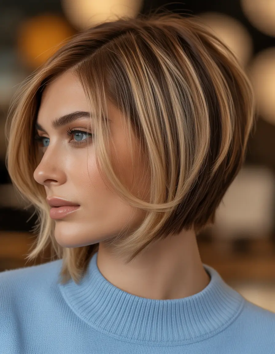 bob hairstyles Cool Blonde Angled Bob