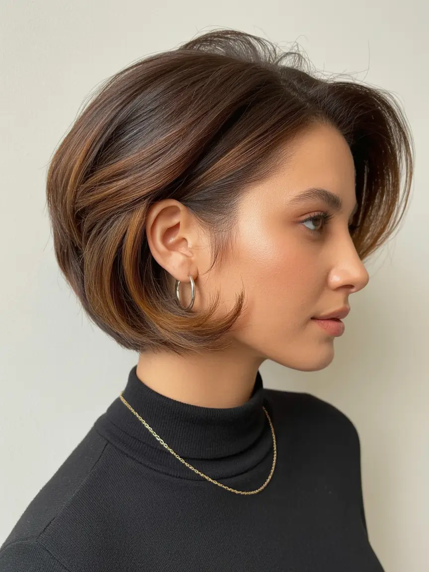 bob hairstyles Warm Chestnut Volume Bob