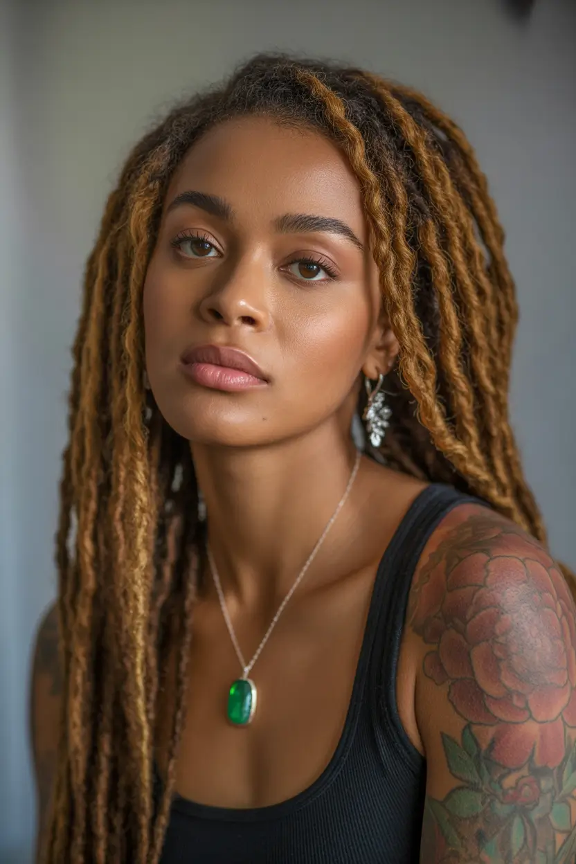 Best locs hairstyles 2026 Golden Faux Locs With Soft Ends