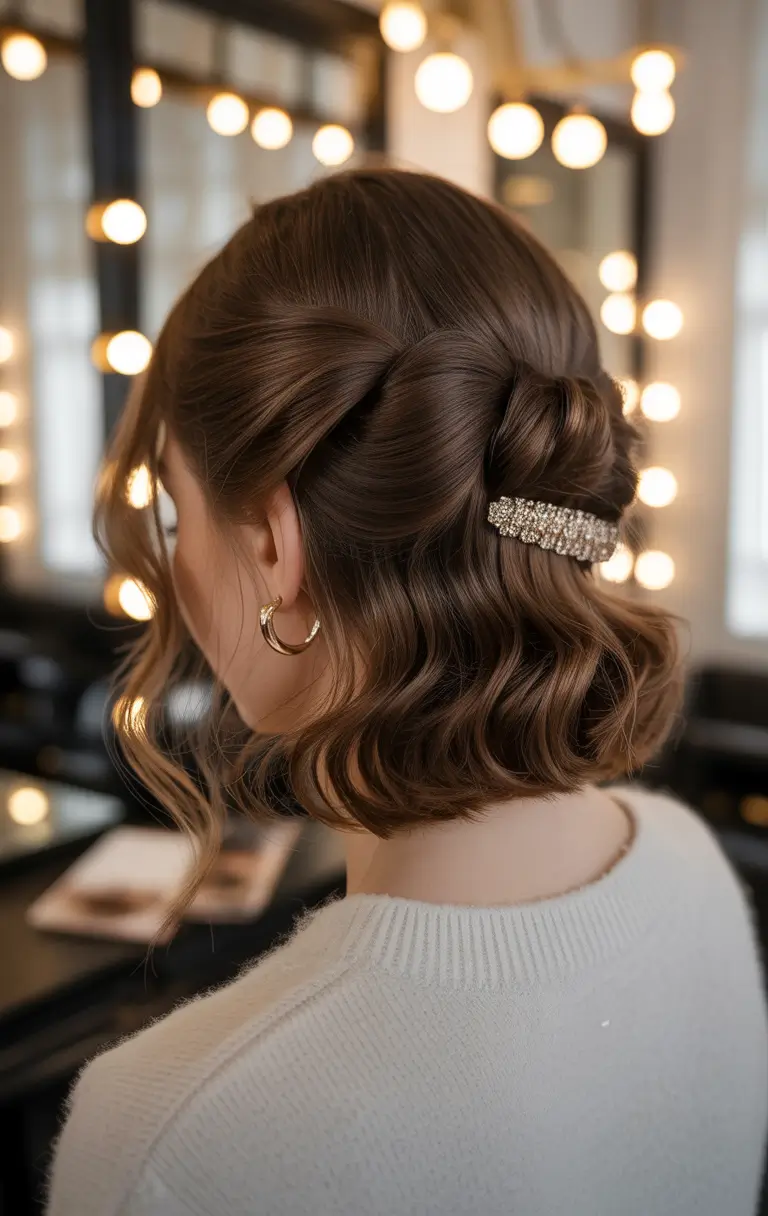 Best medium length hairstyles 2026 Retro Glam Bob Twist