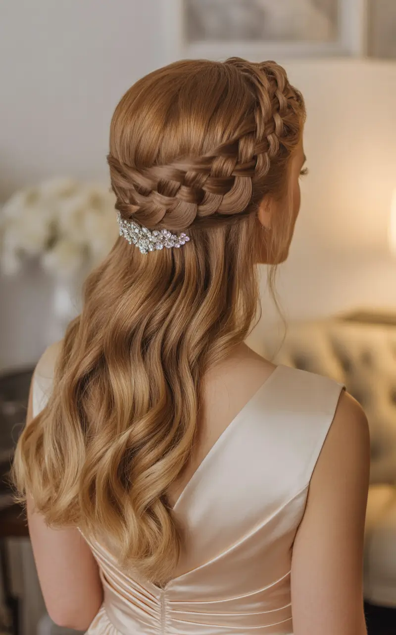 ponytail hairstyles Braided Half-Up Ponytail Grace