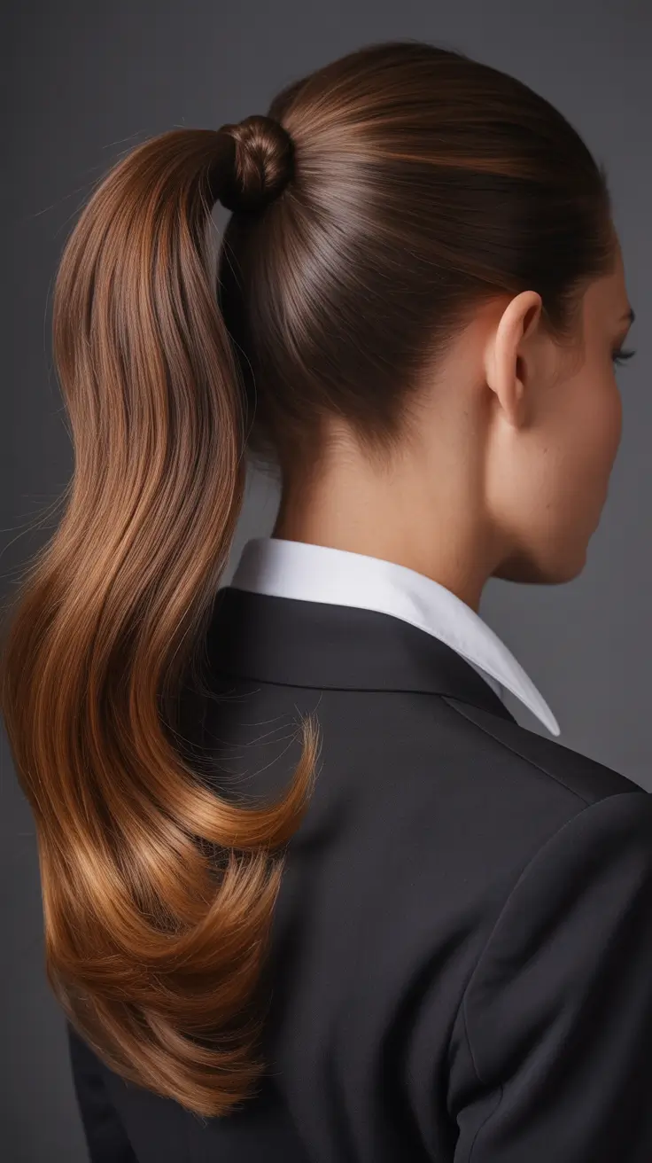 ponytail hairstyles Classic Business Sleek Ponytail