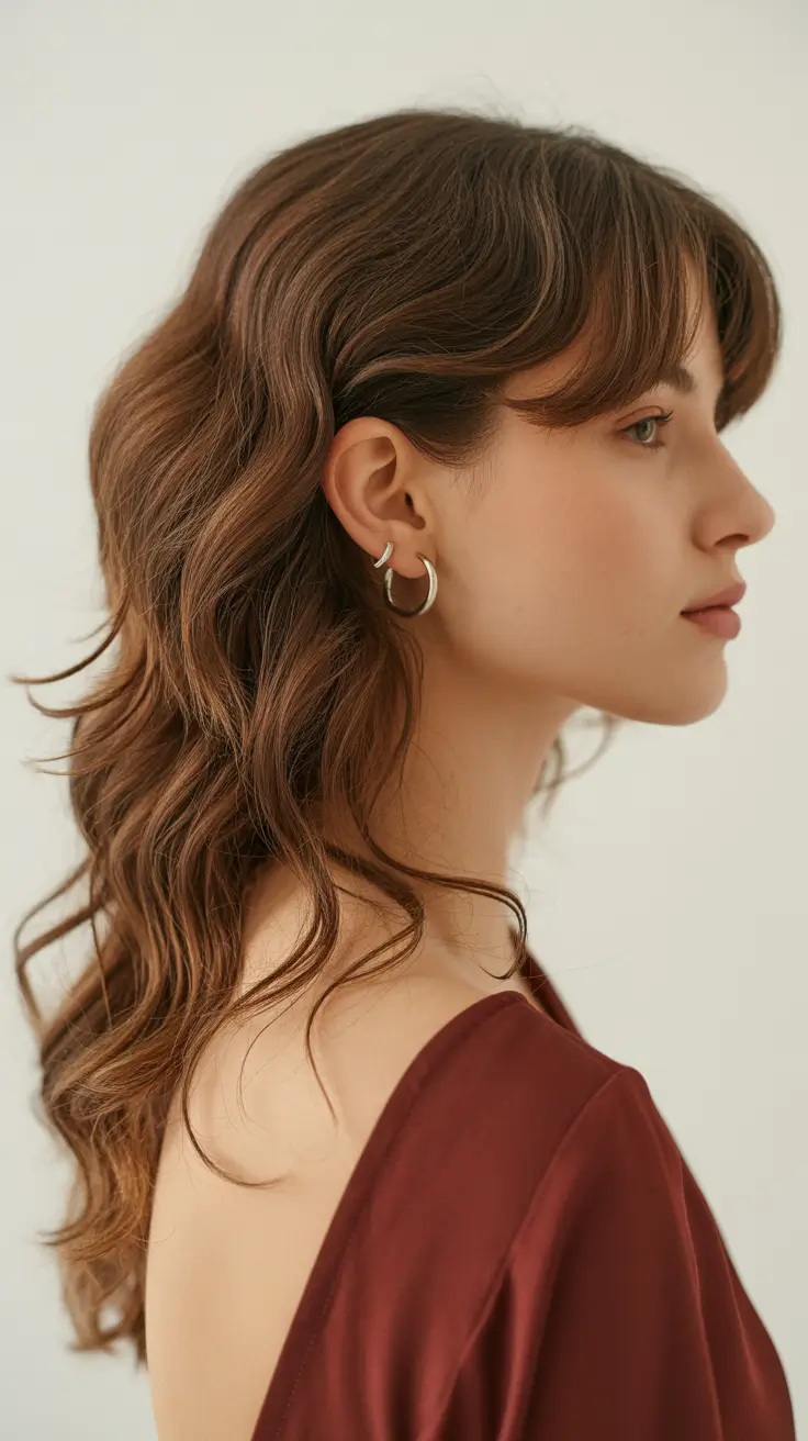 shag hairstyles Soft long shag with fluid S waves