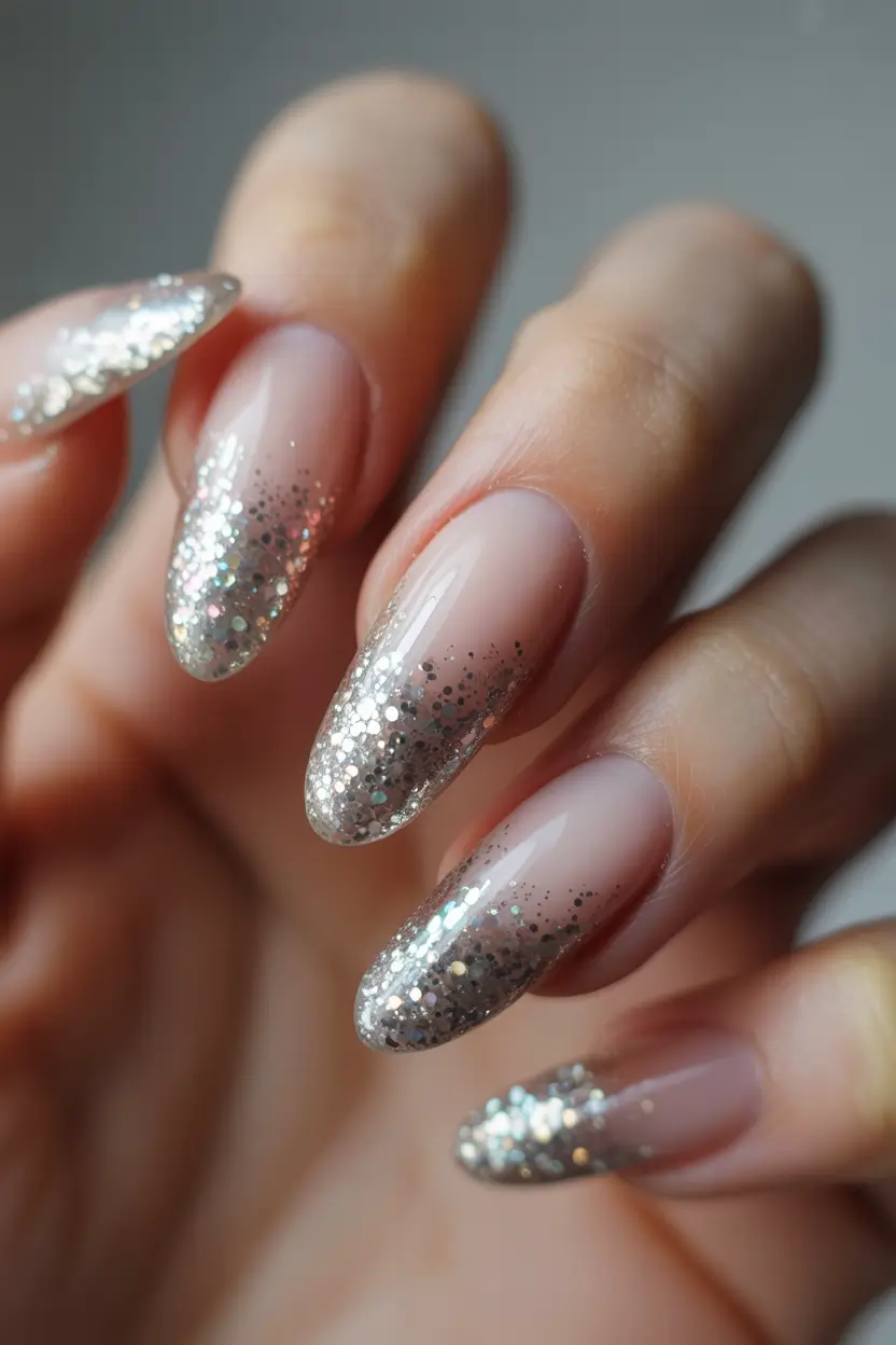 Topic (main keyword)+Shimmering Frost Ombre