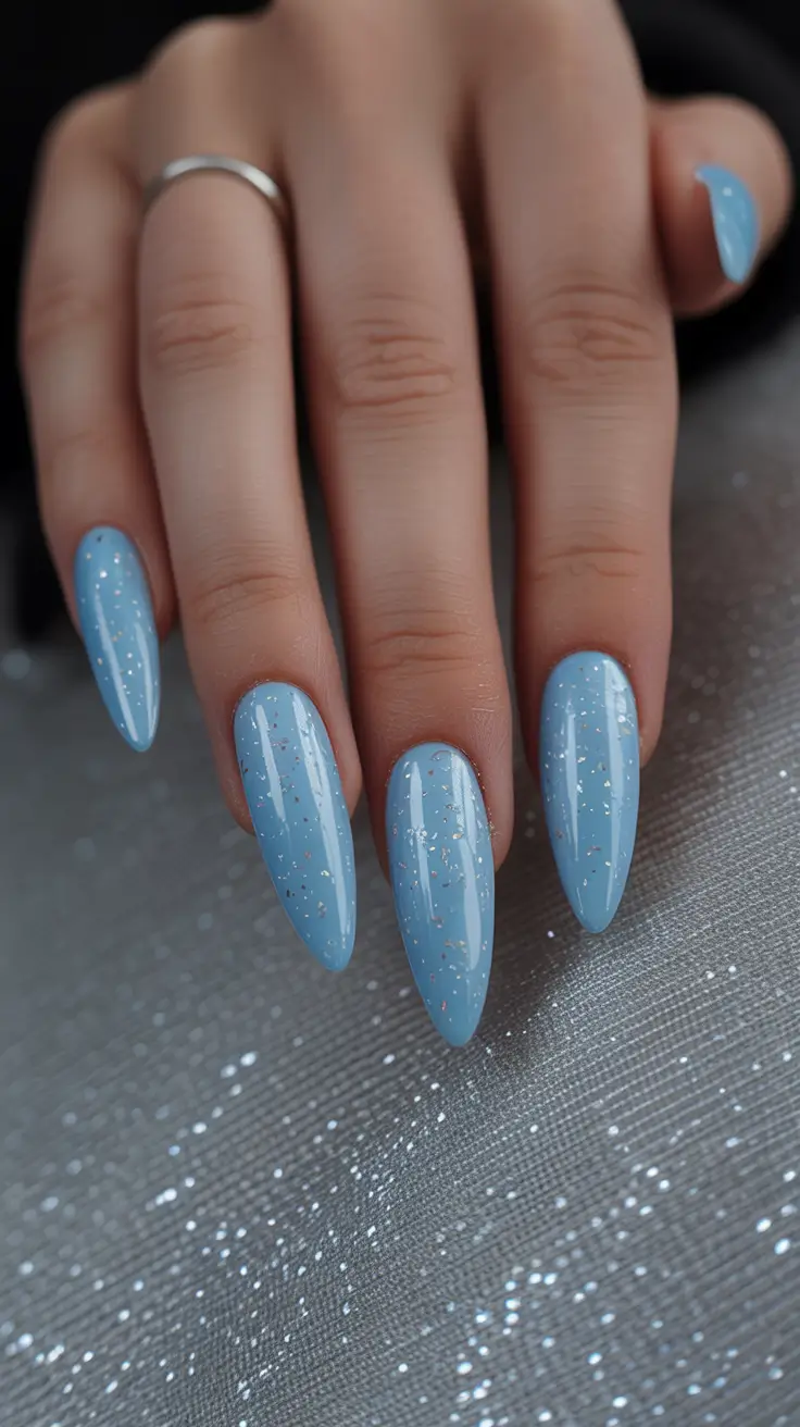 Topic (main keyword)+Frosty Blue With Soft Winter Glow