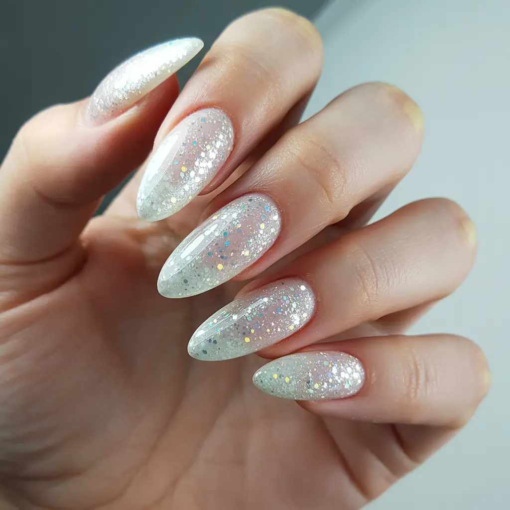 Topic (main keyword)+Icy White Glitter Veil