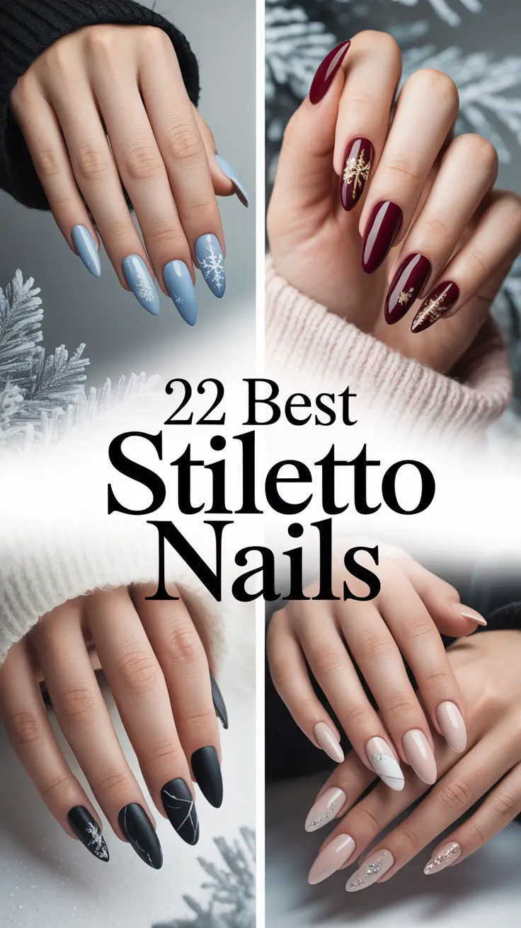 Best Stiletto Nails 2026 – Elegant Winter Designs Inspo