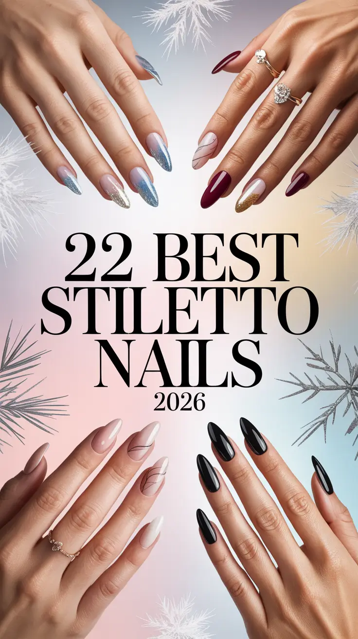 Best Stiletto Nails 2026 – Elegant Winter Designs Inspo