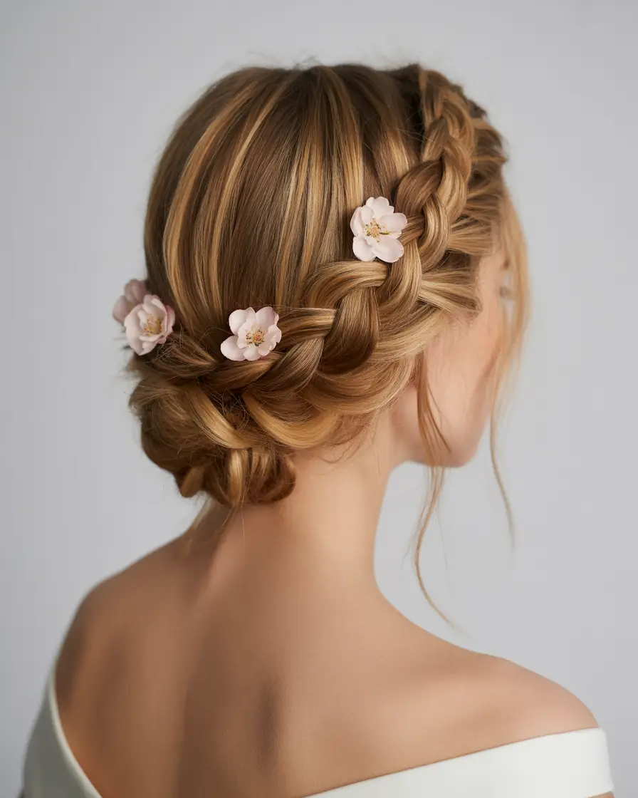 wedding hairstyles 2026 Blossom Braid Grace