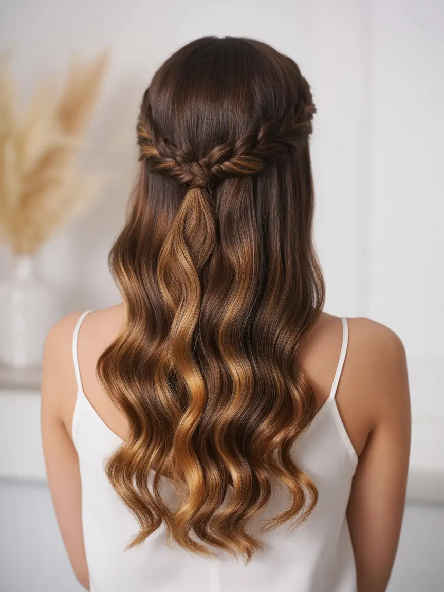 wedding hairstyles 2026 Twisted Half Up Harmony