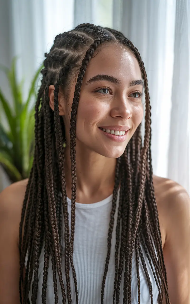 braids hairstyles Natural Box Braids Glow