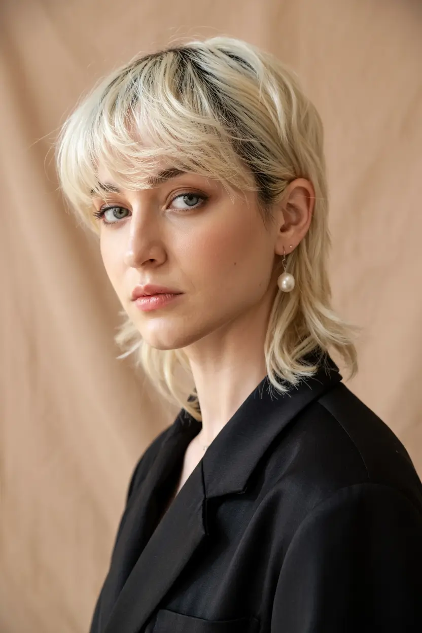 short hairstyles women Shaggy Blonde Revival