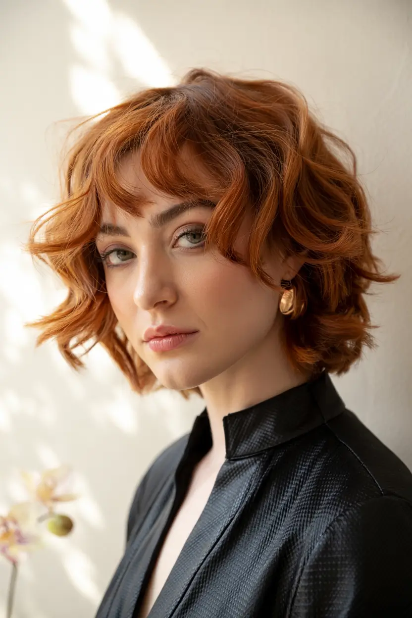 short hairstyles women Copper Waves Energy