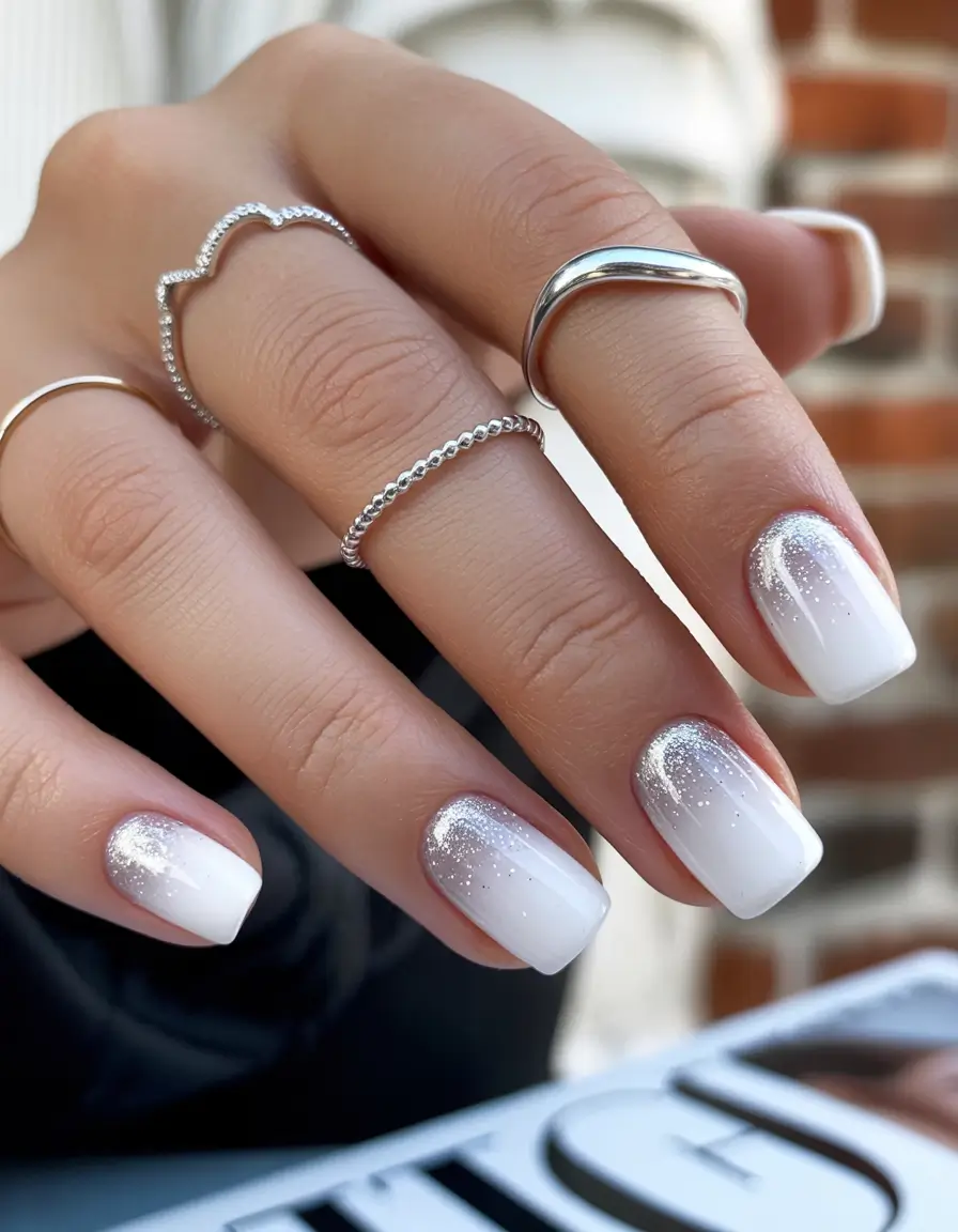 wedding-nails-2026-Short-Square-White-Gradient-With-Micro-Sparkle