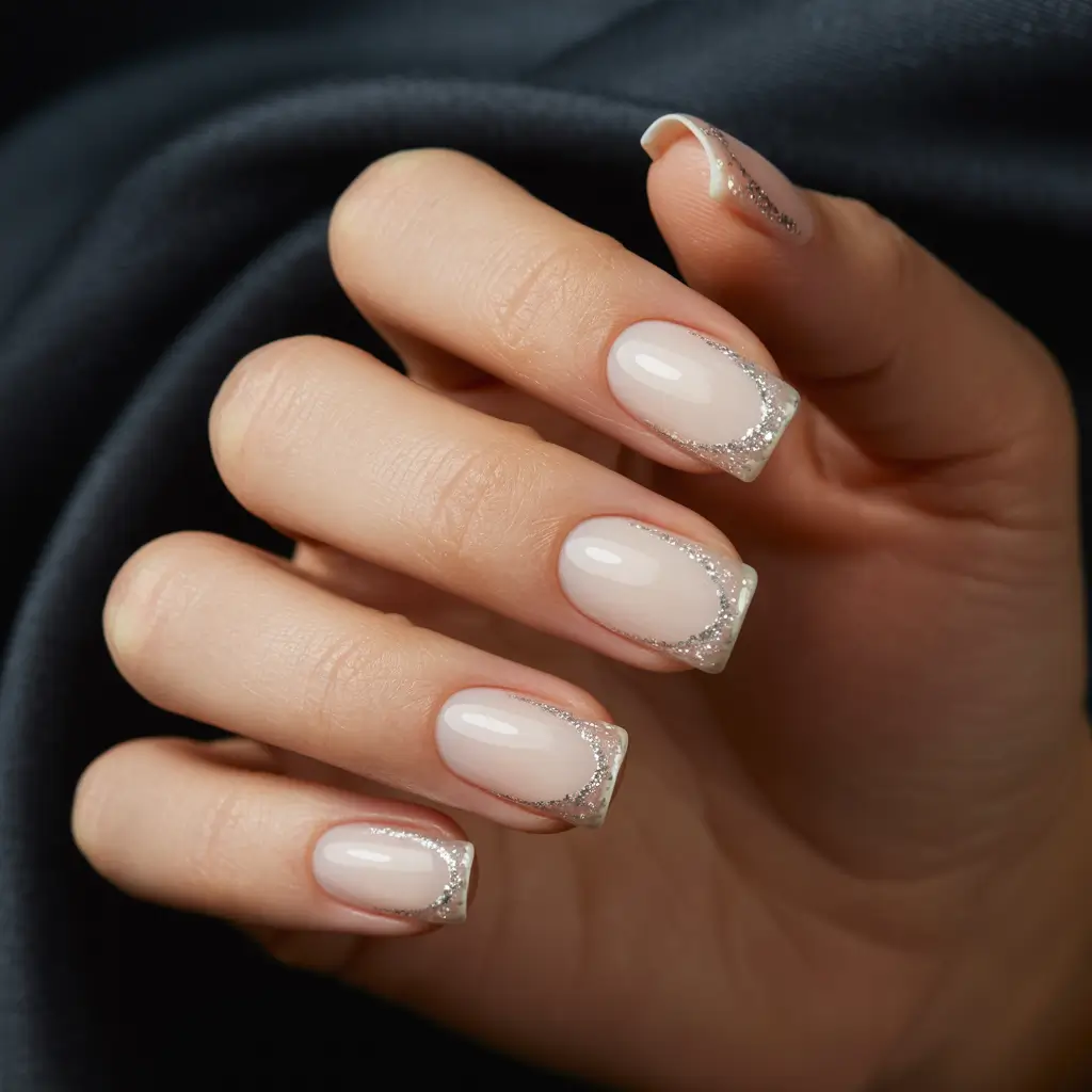 wedding-nails-2026-Silver-Trimmed-Minimal-French-for-Soft-Bridal-Shine