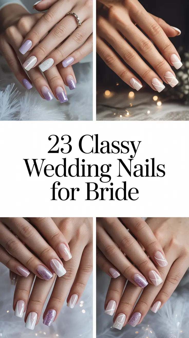 Classy Wedding Nails for Bride 2026 – Elegant Inspo for a Timeless Bridal Look