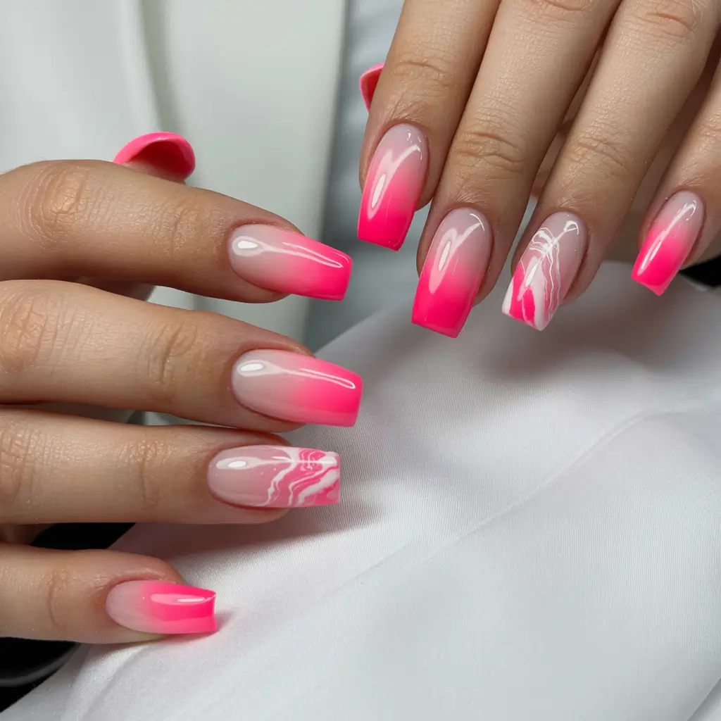 creative-coffin-nails-2026 Sunrise Pink Melt