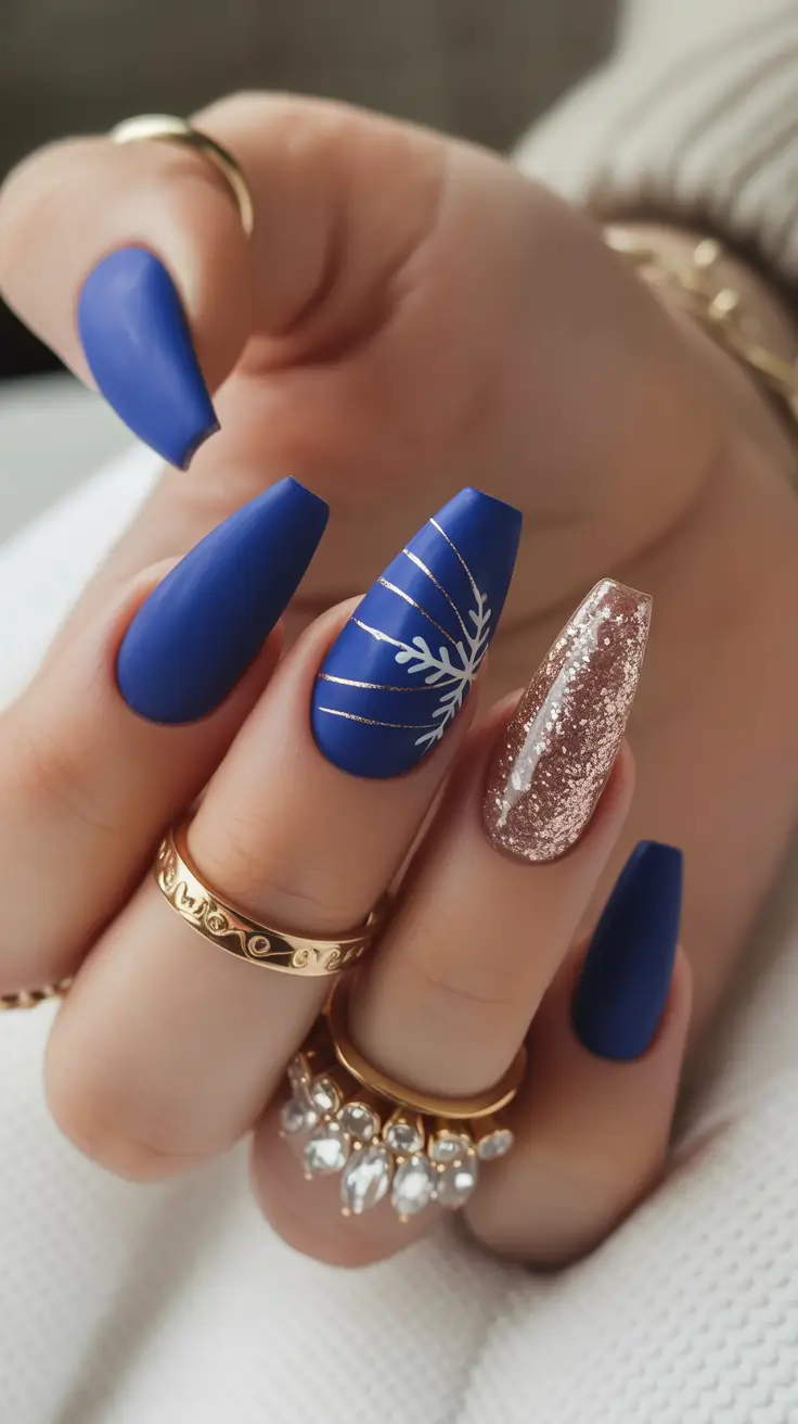 creative-coffin-nails-2026 Royal Blue Frost Lines