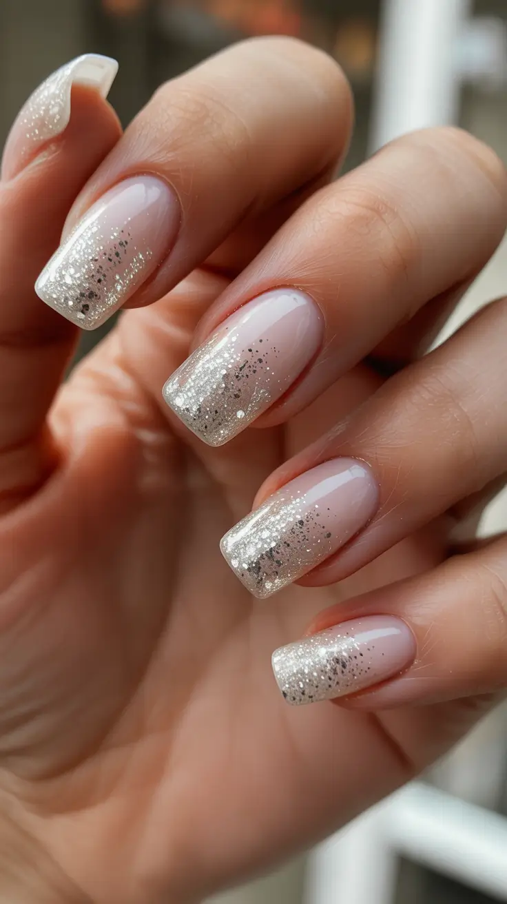 creative-coffin-nails-2026 Champagne Snowfall Fade