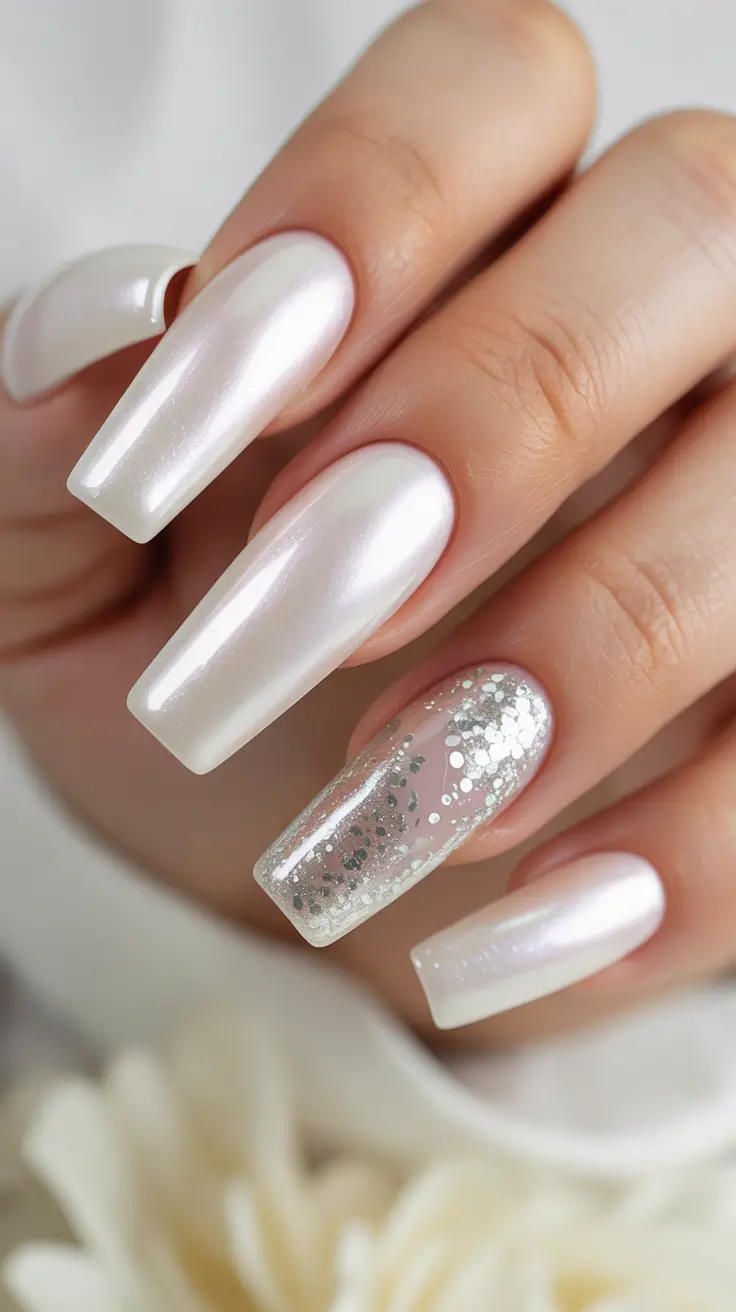creative-coffin-nails-2026 Pearl Winter Glow