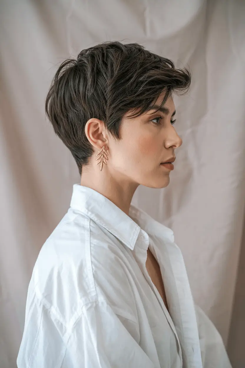 hairstyles ideas for short hair Chic Pixie Layers with a Feminine Twist
