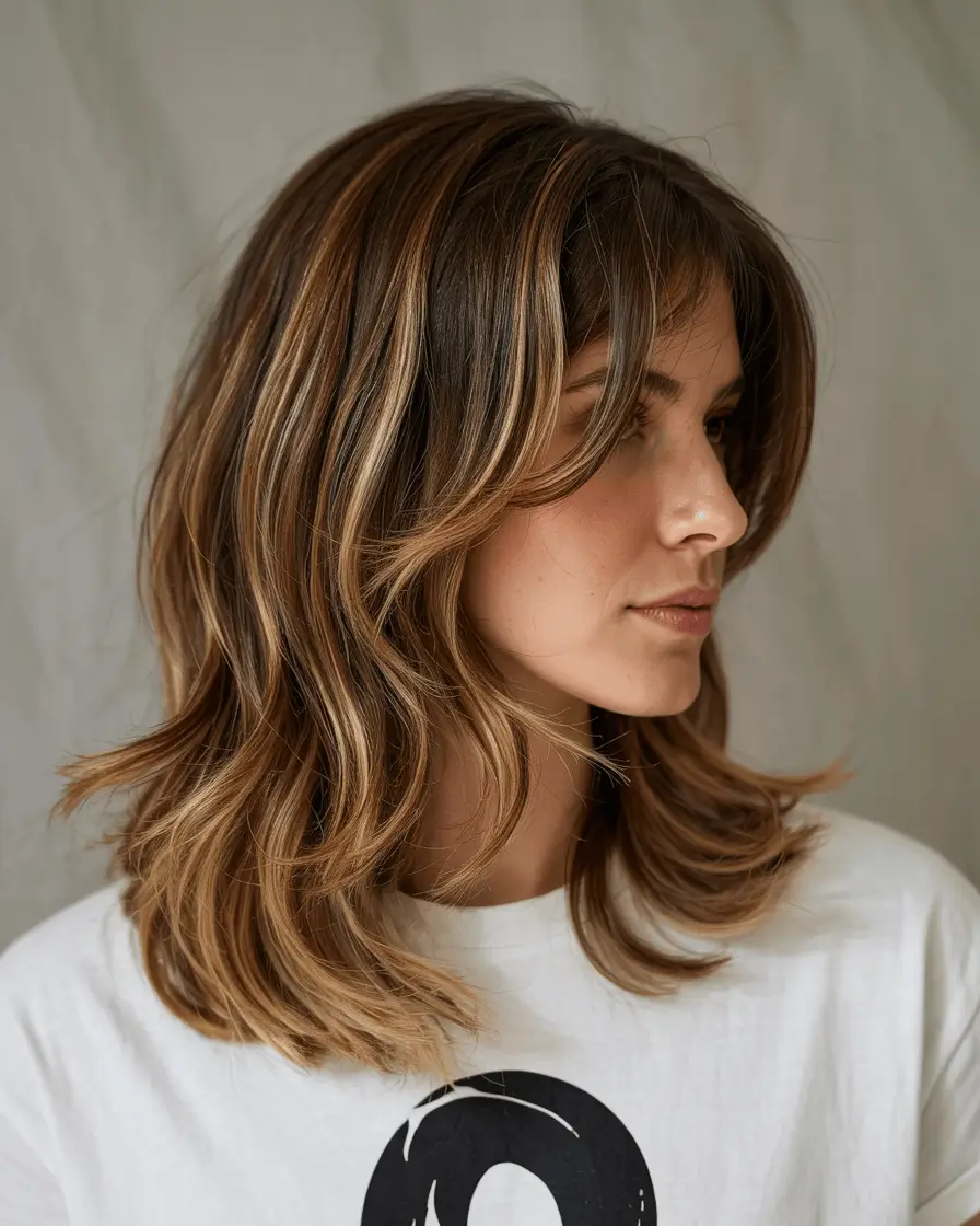 hairstyles ideas for long hair Golden Layers with Feathered Ends