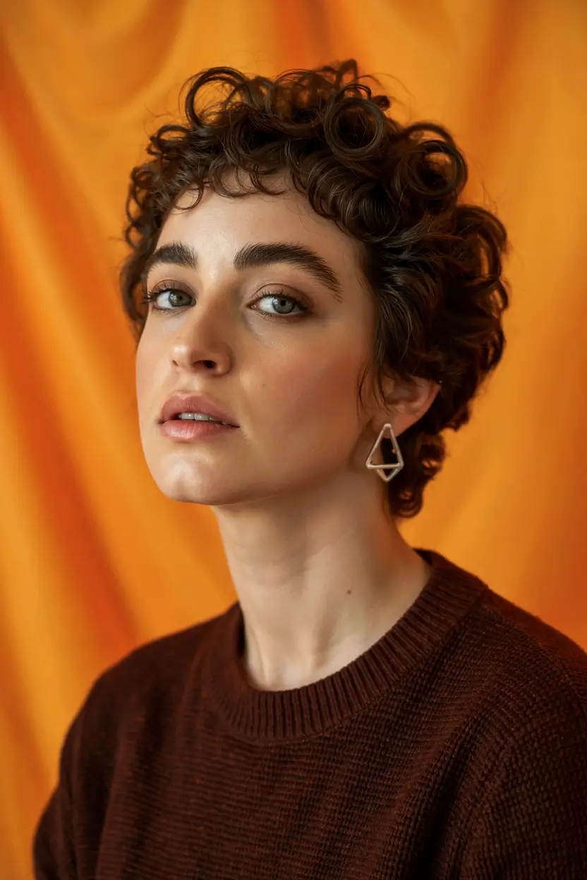 curly hairstyles short hair Short Curly Confidence