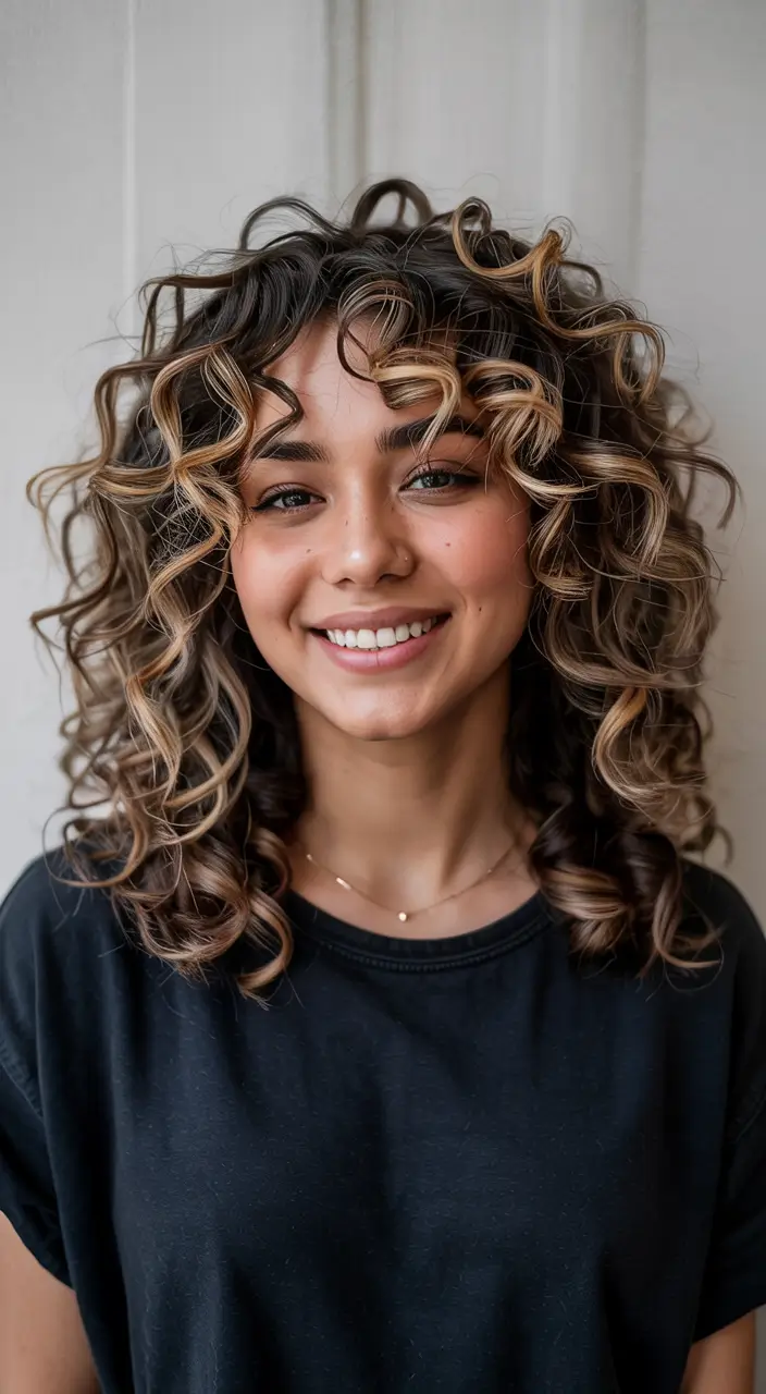 curly hairstyles ideas Golden Halo Curls