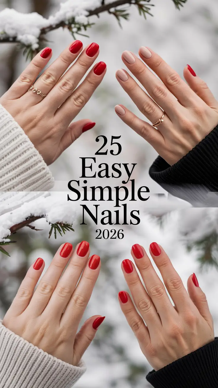 Easy Simple Nails 2026 – Inspo Trends, Cute Art Designs and Aesthetic Ideas for Every Style