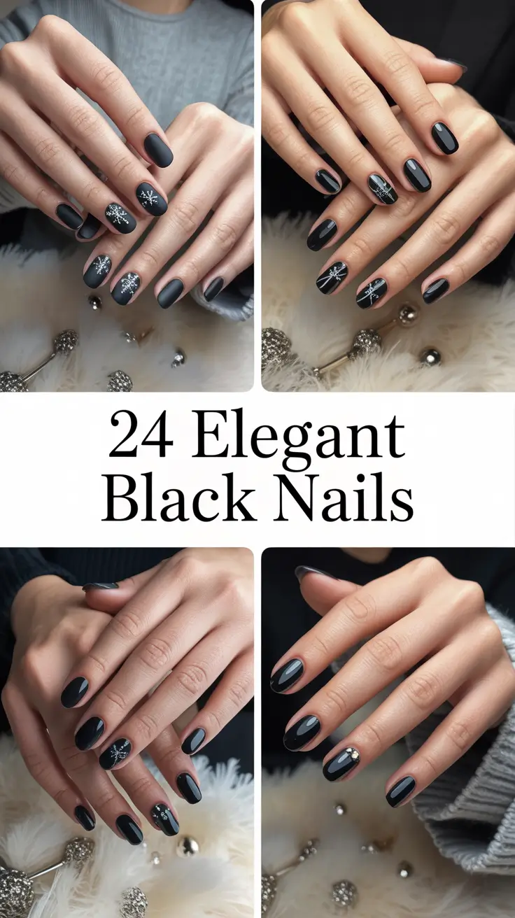 Elegant Black Nails 2026 – Classy & Trendy Designs for Every Season