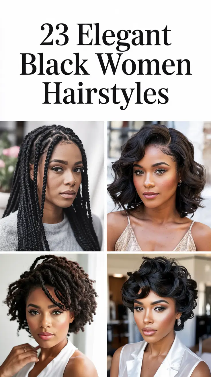 Elegant Black Women Hairstyles 2026 — Trending Braided, Natural and Chic Looks for Every Season