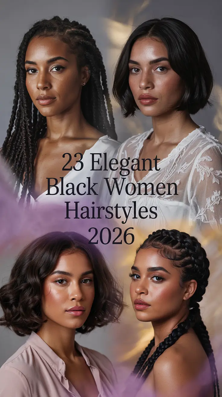 Elegant Black Women Hairstyles 2026 — Trending Braided, Natural and Chic Looks for Every Season