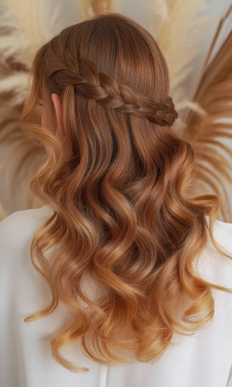 Elegant Long Hairstyles 2026 Copper Twist Braid