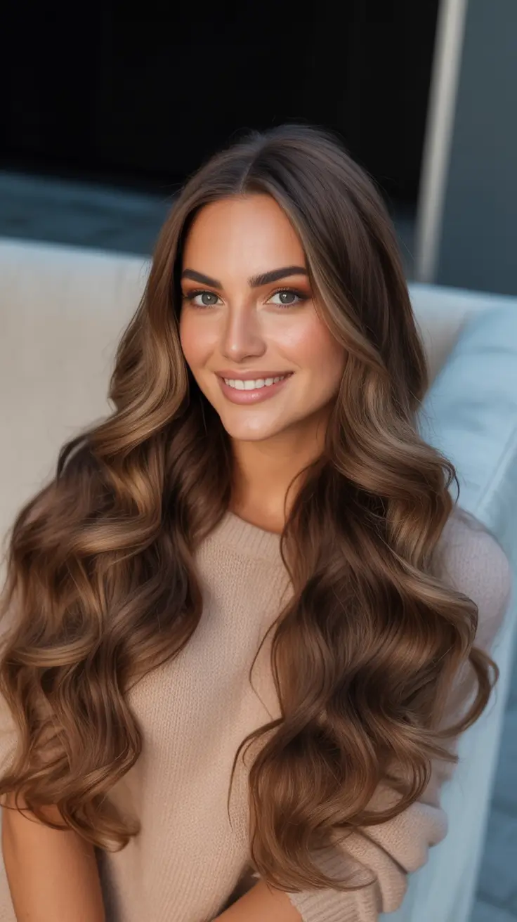 Elegant Long Hairstyles 2026 Classic Hollywood Waves