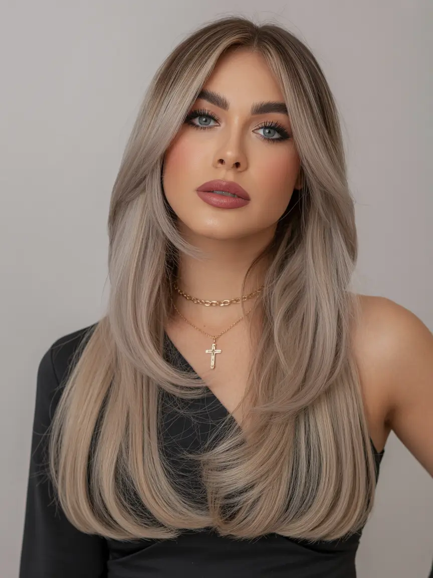 Elegant Long Hairstyles 2026 Modern Ash Blonde Layers