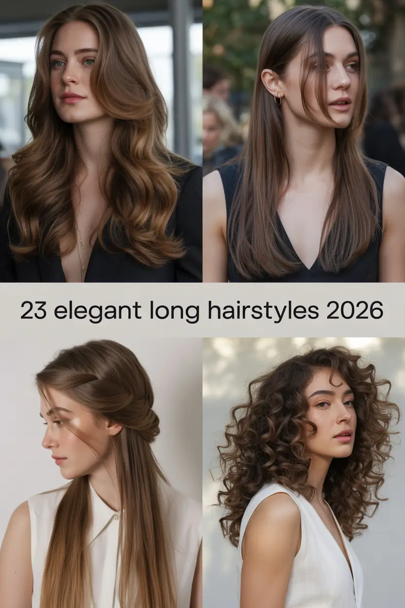 Elegant Long Hairstyles 2026 – Soft, Stylish, and Effortlessly Chic Looks for Every Occasion