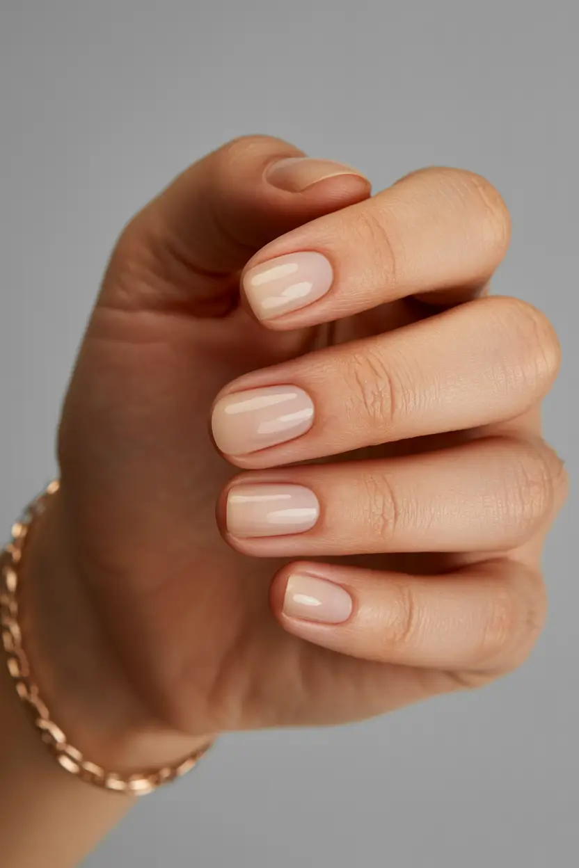 neutral nails 2026 Soft Beige Transparency With a Barely There Glow