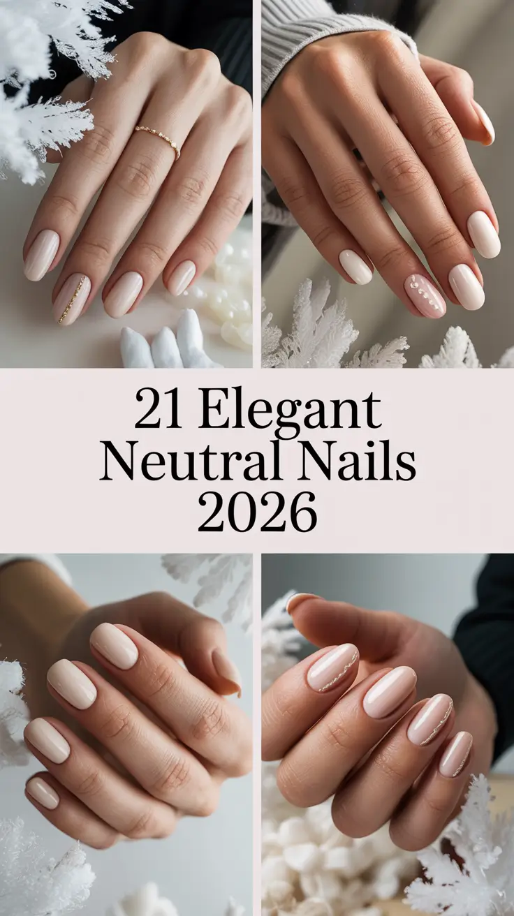 Elegant Neutral Nails 2026 — Classy Inspo and Fresh Neutral Designs for the New Year